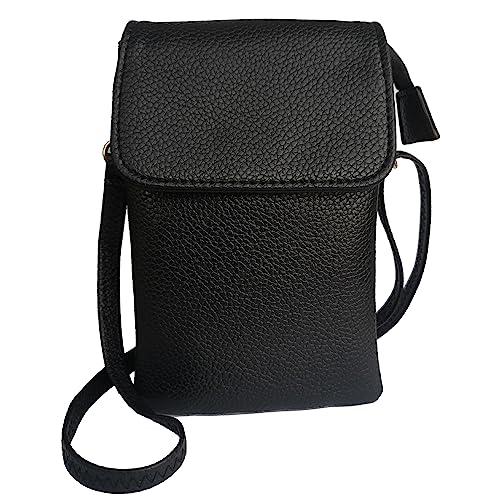 NAOYQ handy umhängetasche damen Pu veganem leder Retro vintage tasche klein Handy schultertaschen Frauen geldbeutel handtasche handytasche zum umhängen crossbody bag mit handyfach schwarz NAOYQ handy umhängetasche damen Pu veganem leder Retro vintage tasche klein Handy schultertaschen Frauen geldbeutel handtasche handytasche zum umhängen crossbody bag mit handyfach schwarz von NAOYQ