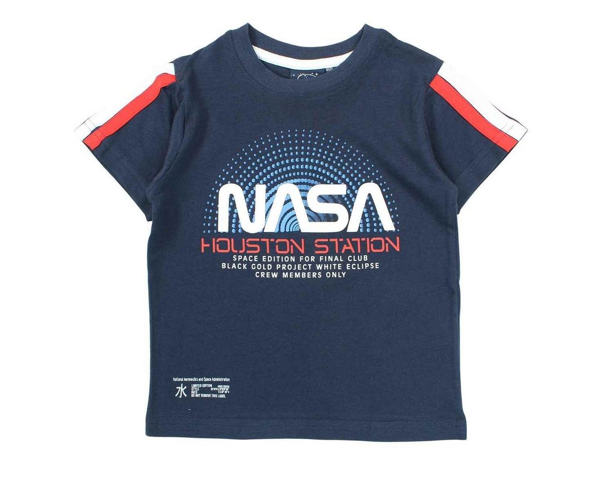 NASA Print-Shirt NASA Space Center Kinder Jungen kurzarm T-Shirt Gr. 104 bis 164, 100% Baumwolle von NASA