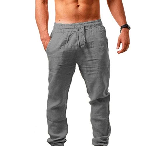 Leinenhose Herren Sommer Hose Lang Leicht Sommerhose Loose Fit Freizeithose Strandhose für Urlaub Strand Alltag Leinenhose Herren Sommer Hose Lang Leicht Sommerhose Loose Fit Freizeithose Strandhose für Urlaub Strand Alltag von NCQiFei