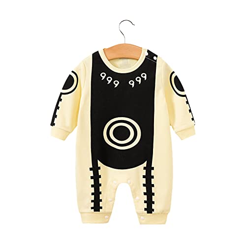 NCTCITY Baby Jungen Mädchen Spielanzug Unisex Bodys Einteiler Overall Neugeborene Strampler Kleinkinder Jumpsuit Anime Cosplay Bodysuit Playwear mit Druckknopf Luffy Chopper Son Goku von NCTCITY