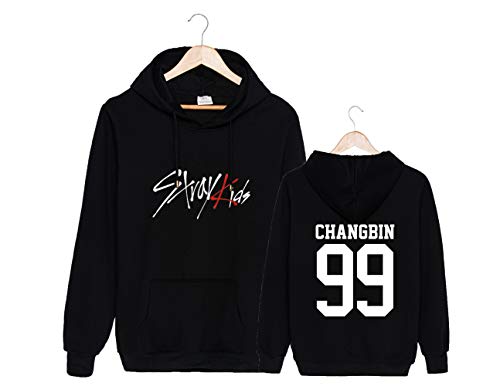 NCTCITY Kapuzenpullover Stray Kids Bedrucken Freizeit Langarm Hoodies Loose Streetwear Sweater Pullover Hip Hop Top Bang Chan Changbin Hyunjin Felix Seungmin Jeongin Jisung Minho Woojin von NCTCITY