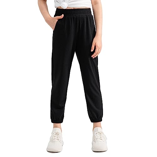 NCTCITY Kinder Mädchen Sommerhose Jogginghose Sporthose Anti-Mosquito Pumphose Sweathose Leicht Atmungsaktiv Schnelltrocknende Trainingshose Lose Outdoor Freizeithosen Workout Running Fitnesshose von NCTCITY