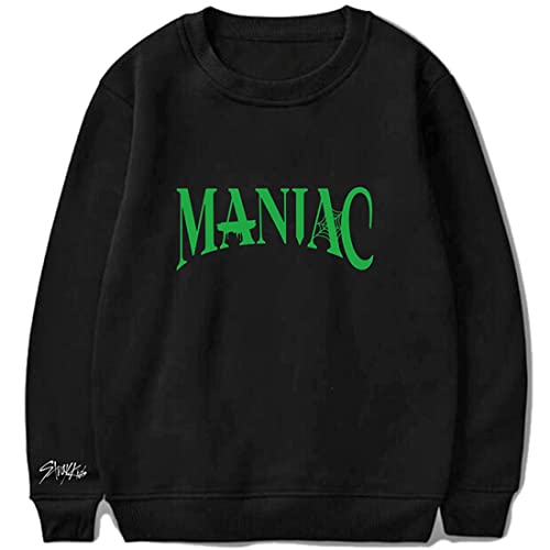 NCTCITY Männer Frauen Pullover Langarm Streetwear Stray Kids Sweatshirts Loose Rundhals MANIAC Bedrucken Sweater Tops BangChan Lee Know Changbin Hyunjin Han Felix Seungmin I.N von NCTCITY