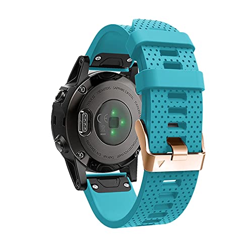 NDJQY 20 mm Uhrenarmband für Fenix 6S 5S Smartwatch, Silikonband für Garmin Fenix 5X 5 Plus 6X 6 Pro Schnellverschluss-Armband Correa, 20mm Fenix 5S, Achat von NDJQY