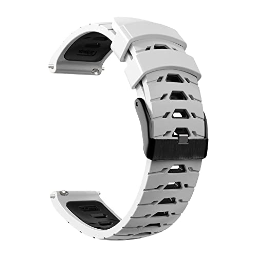 NDJQY 20 x 22 mm Uhrenarmbänder für Garmin Venu 2 Plus 2Plus Vivoactive 3 4 Uhrenarmband Silikon Ersatz Forerunner 245M 645 745 Armband, 22mm For Forerunner 745, Achat von NDJQY