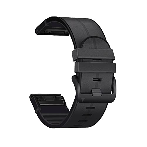 NDJQY 22 x 26 mm Sport-Silikon-Lederarmband für Garmin Fenix 7 7X 5 5X Plus 6 6X Pro 3HR MK2 Armbänder Smartwatch, 22mm For Epix, Achat von NDJQY