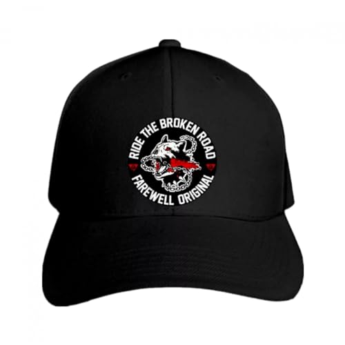 NESLIN Basecap New Days Gone Motorradfahrt Die kaputte Straße Diakon Gute Männer Snapback-Hut Spitz Weihnachten Geburtstag Geschenk von NESLIN