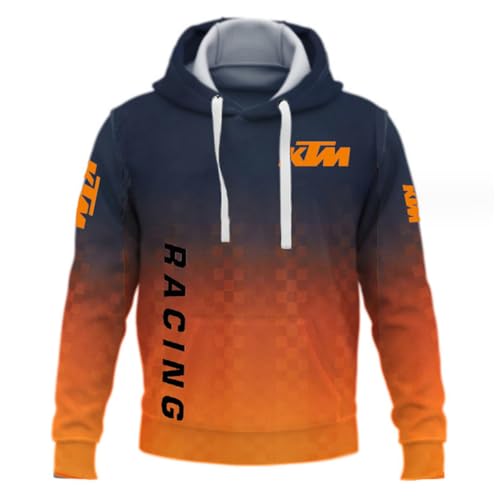 NESLIN Frühling und Herbst Outdoor Sport Männer Pullover, Casual Lose Erwachsene Jugend Hoodie k-t-m gedruckt,A-7XL von NESLIN