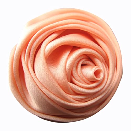 Damen Brosche Elegant Stoff Rose Brosche Blumenbrosche Mode Brosche Professionelle Montage Schmuck Werkzeugmänner Und Frauen Hochzeit Bankett Damen Brosche Elegant Vintage (Color : Sweet orange powde von NESPIQ