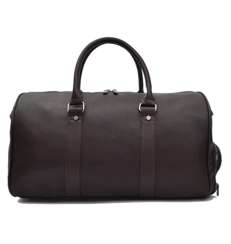 NESPIQ Für Reisen Kurzurlaub 17-Zoll-Wochenend-Reisetasche Damen Herren Duffle Tragetaschen PU-Leder Mit Schuhfach Mit Kulturbeutel (Color : B, Size : 460 * 250 * 260mm) von NESPIQ