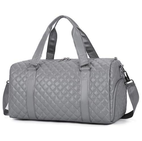 Für Reisen Kurzurlaub 20-Zoll-Reisetasche Für Damen, Große Weekender-Übernachtungstasche Aus PU-Leder Mit Schuhbeutel Mit Kulturbeutel (Color : C, Size : 530 * 260 * 270mm) von NESPIQ