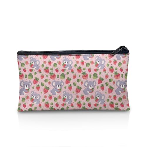 NETILGEN Federmäppchen für die Schule, Geschenk für Kinder, Jungen, Mädchen, große Kapazität, Organizer, Münzbörse, Make-up-Tasche, Stiftetasche, Koala Strawberry Pink, Einheitsgröße, Lässiger von NETILGEN