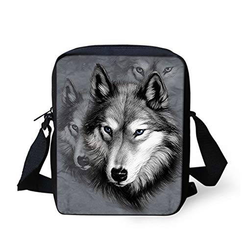 NETILGEN Messenger-Tasche für Mädchen und Jungen, Weihnachtsdekoration, niedliche Umhängetasche, verstellbare Tasche, strapazierfähiges Polyester, waschbar, staubdicht, langlebiger Reißverschluss von NETILGEN