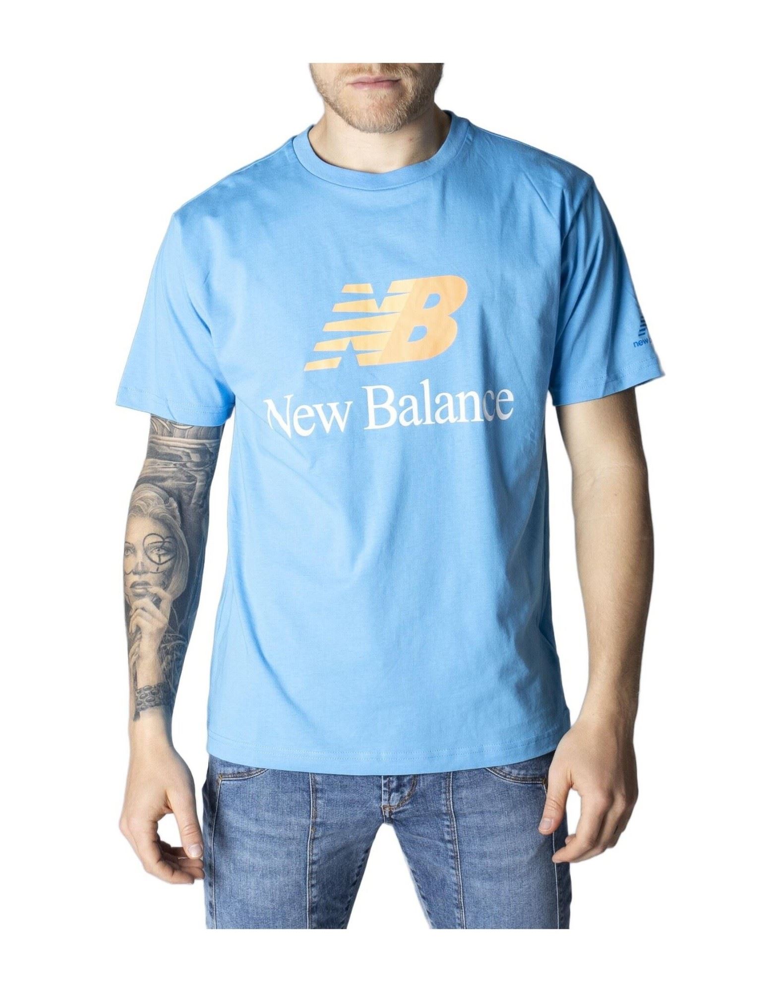 NEW BALANCE T-shirts Herren Azurblau von NEW BALANCE