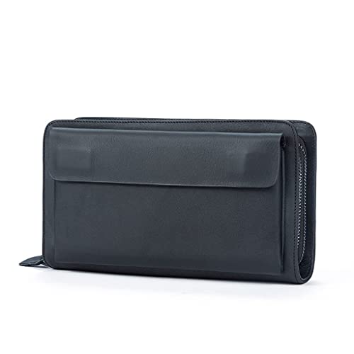 NEWNAN Brieftasche für Herren, Herren-Geldbörsen für Kreditkarteninhaber, Clutch, Herrentaschen, Münzgeldbörse, Herren, lässig (Farbe: A, Größe: Einheitsgröße) von NEWNAN