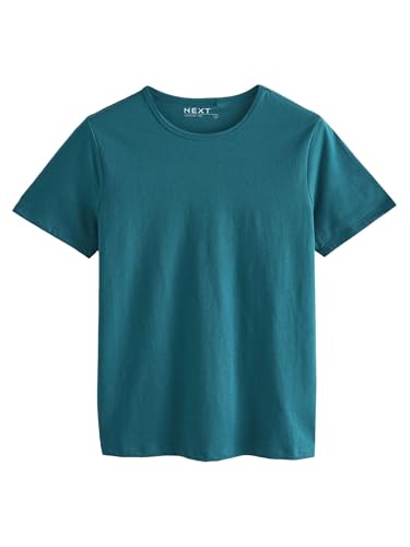 NEXT Everyday Kurzarm-T-Shirt mit Rundhalsausschnitt Türkisblau S NEXT Everyday Kurzarm-T-Shirt mit Rundhalsausschnitt Türkisblau S von NEXT