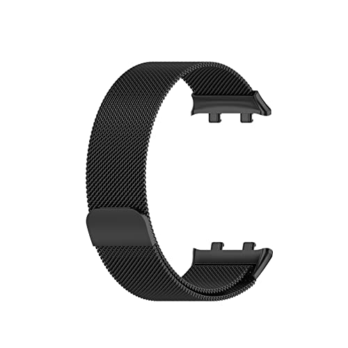 NEYENS Milanaise-Uhrenarmbänder für Oppo Watch 41 mm 46 mm Armband Metallschlaufe feines Netz Uhrenarmband Ersatz Milanaise Magnetband (Farbe: Svart, Größe: Für oppo watch2 46 mm) von NEYENS