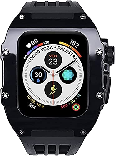 NEYENS RM Mod Kit Kunststoffhülle + Gummiband, für Apple Watch Ultra 49 mm, Modifikationsset, PC-Blende und Uhrenarmband, für iWatch 8, 7, 45 mm, 6, 5, 4, 44 mm, DIY-Uhr, For 45mm, Achat von NEYENS