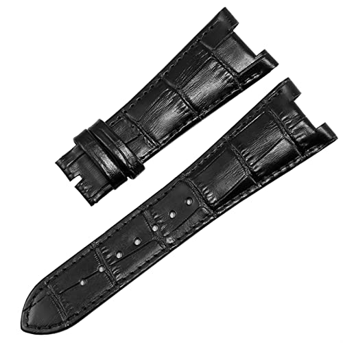 NEYENS Uhrenarmband aus echtem Leder für Patek Philippe 5711 5712G Nautilus Uhren Herren und Damen, spezielle Kerbe, 25 mm x 12 mm Uhrenarmband, 25-12mm, Achat von NEYENS