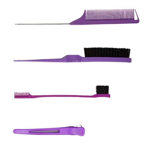 Haarbürste, Stylingkämme, Set mit Borsten, Haarbürste, Kamm und Schwanzkamm für Frauen und Mädchen, Haarbürsten-Set, Haarbürsten-Set, für Mädchen, Haarbürsten-Set für Teenager, 4 Stück von NGCG