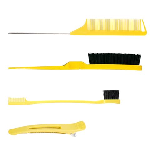 Haarbürste, Stylingkämme, Set mit Borsten, Haarbürste, Kamm und Schwanzkamm für Frauen und Mädchen, Haarbürsten-Set, Haarbürsten-Set, für Mädchen, Haarbürsten-Set für Teenager, 4 Stück von NGCG