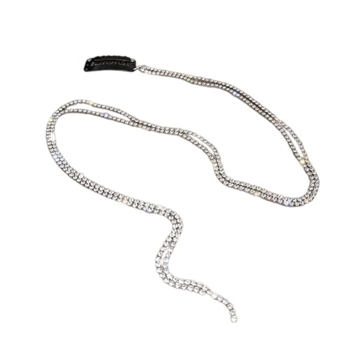 Strass-Haarverlängerung, Kette, Quasten, Haarspange, schimmernde Haarverzierungen, Ornament, elegante Damen-Party-Kopfbedeckung, verstellbare Haarkette mit Fransen von NGCG