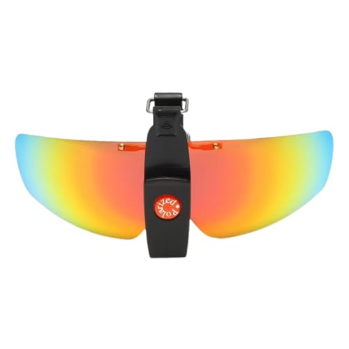 Clip-on-Sonnenbrillen,Clip-on-Sonnenbrillen über Brillen - Randlose, blendfreie Autobrille - Vision Polarisierte Hutvisiere, Nachtfahr-Clip-on-Brille für Männer, Angeln, Radfahren, Wandern, Radfahren, von NGUMMS