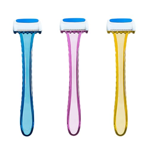3pcs intimrasierer für frauen einwegrasierer damen bikini trimmer mini rasierer damen,smooth rasierklingen für Rasierer Damen, Compact Damen Rasiermesser für Reisen,Langer Griff blau lila gelb 3pcs intimrasierer für frauen einwegrasierer damen bikini trimmer mini rasierer damen,smooth rasierklingen für Rasierer Damen, Compact Damen Rasiermesser für Reisen,Langer Griff blau lila gelb von NHQZ