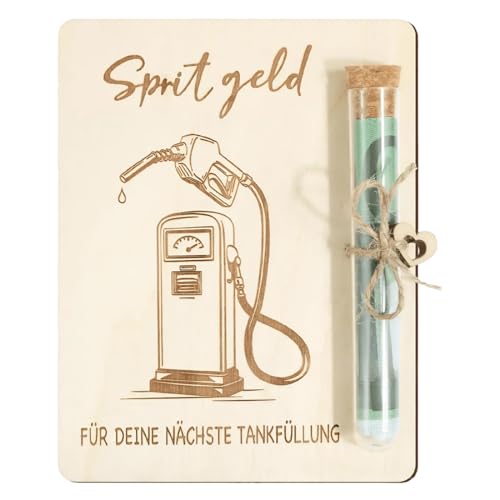 NHQZ Führerschein Bestanden Geschenk,Tankgutschein Geschenk Spritgeld Geldgeschenk Verpackung mit Reagenzgläser Lustige aus Holz für Damen Herren NHQZ Führerschein Bestanden Geschenk,Tankgutschein Geschenk Spritgeld Geldgeschenk Verpackung mit Reagenzgläser Lustige aus Holz für Damen Herren von NHQZ