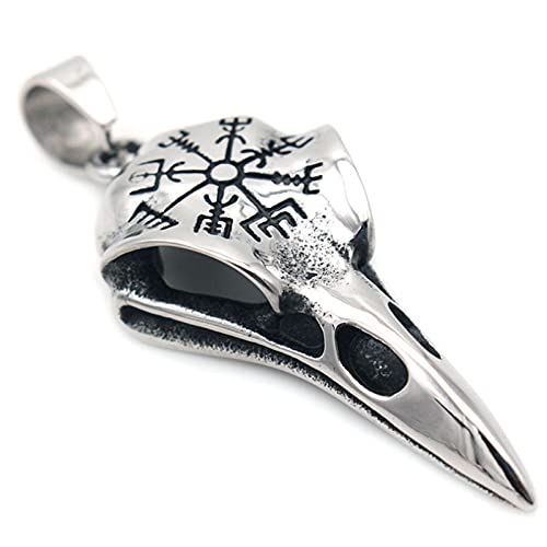 NHYHEHMR Odin Crow Skull Herrenring Gothic Edelstahl Kompassringe für Männer Wikinger Valknuss Ring Amulett Muster Schmuck Geschenk NHYHEHMR Odin Crow Skull Herrenring Gothic Edelstahl Kompassringe für Männer Wikinger Valknuss Ring Amulett Muster Schmuck Geschenk von NHYHEHMR