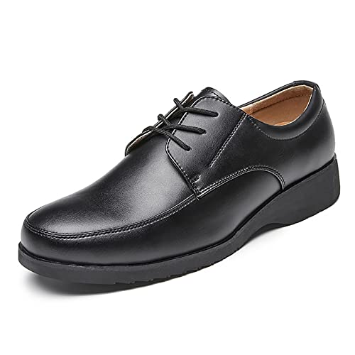 NIAVIS Anzugschuhe Herren Business Schuhe Klassischer Schnürschuhe Glattleder Derby Leder Hochzeit Brogue,43 von NIAVIS