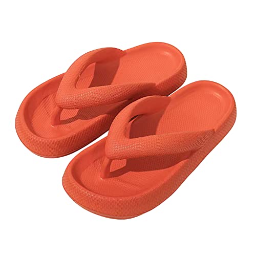 Flip Flops Unisex Badeschuhe Weich Dicke Sohle Hausschuhe rutschfeste Duschsandale Garten Badelatschen Zehentrenner Pantoffeln Sommer Cozy Strand Slides Wolken Slippers Plattform Badeschlappen von NIBESSER