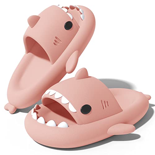 NIBESSER Hai Hausschuhe Schuhe Cloud Shark Slides Slippers Unisex Hai Badelatschen Sommer Dusch Badeschuhe Strand Sandalen Lustig Haifisch Schlappen Slippers für Damen Herren von NIBESSER