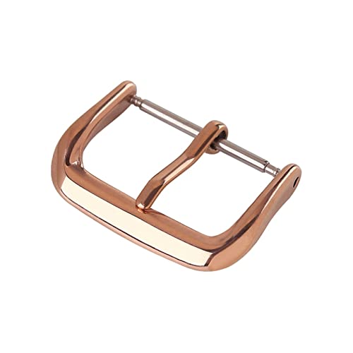 NIBOTT 316L Edelstahl Watch Buckle12 14 16 18 20 22 mm Ersatz for Marke Schnalle Watch Verschlusszubehör UTHAI T18. (Color : Rose gold buckle, Size : 10mm) von NIBOTT