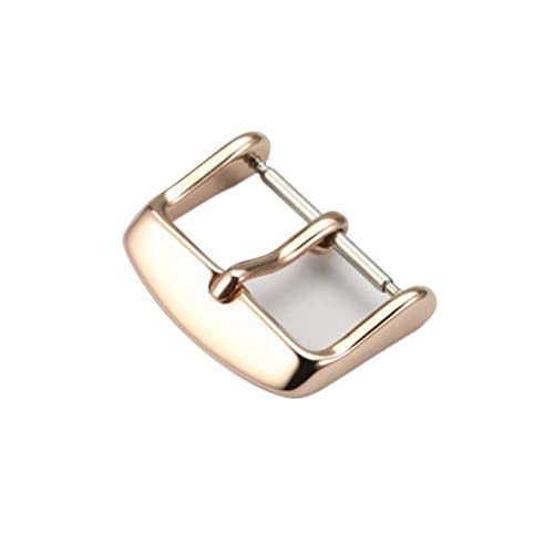 NIBOTT Elektroplattenmetall Edelstahl Armbandknopf 12 14 16 18 20 22mm Fit for Universal Watch Buckle Zubehörschließe (Color : 12mm Rose Gold) von NIBOTT