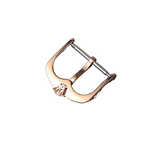 NIBOTT Geeignet for Rolex Cellini Edelstahl Uhren Zubehör Pin Schnalle Strap Teile Schnalle Lederband 16 18mm Schnalle (Color : Rose gold, Size : 18mm) von NIBOTT