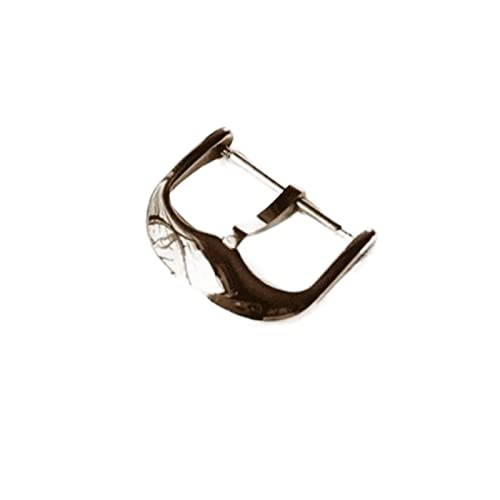 NIBOTT Uhr Schnalle mit Logo Fit for Rolex Edelstahl Männer und Damenuhr Zubehör Runde Pin Schnalle Verschluss Silber Goldene Schnalle (Color : 18mm Rose gold-Logo) von NIBOTT