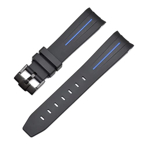 NIBYQ Gummi-Uhrenarmband für Rolex-Armband, 20 mm, 22 mm, 21 mm, Ersatz-Armbanduhr-Zubehör, 20 mm, Achat von NIBYQ