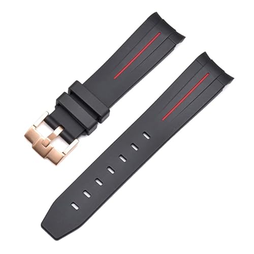 NIBYQ Gummi-Uhrenarmband für Rolex-Armband, 20 mm, 22 mm, 21 mm, Ersatz-Armbanduhr-Zubehör, 22 mm, Achat von NIBYQ