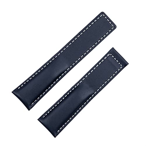 NIBYQ Uhrenzubehör für Tag Heuer Monaco Carrera Armband, mattiertes Kalbsleder, hochwertiges Lederarmband, 22 mm, Without Buckle, Achat von NIBYQ