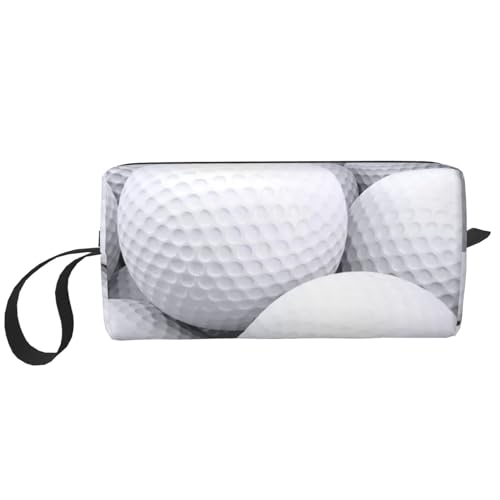 3D-Golfball-Muster, Make-up-Tasche, Kosmetiktasche, tragbare Reise-Kulturtasche, Make-up-Tasche, Organizer von NIHAPUDW