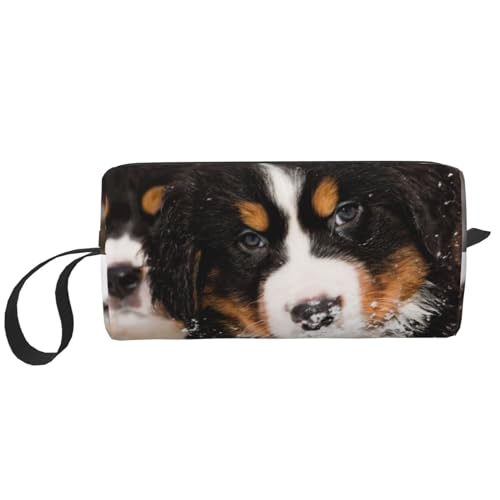 Cooler Berner Sennenhund, Make-up-Tasche, Kosmetiktasche, tragbare Reise-Kulturtasche, Make-up-Tasche, Organizer von NIHAPUDW