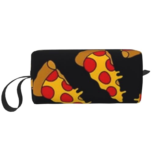 Doodle-Pizza, Make-up-Tasche, Kosmetiktasche, tragbare Reise-Kulturtasche, Make-up-Tasche, Organizer von NIHAPUDW