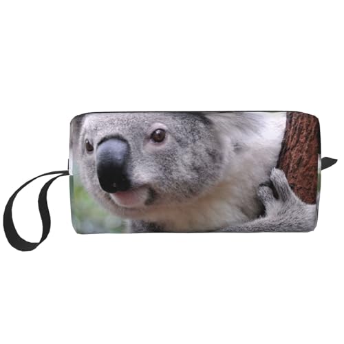 Koala auf AST, Make-up-Tasche, Kosmetiktasche, tragbare Reise-Kulturtasche, Make-up-Tasche, Organizer von NIHAPUDW