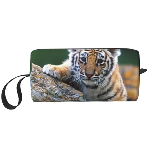 Süßer Tiger, Make-up-Tasche, Kosmetiktasche, tragbare Reise-Kulturtasche, Make-up-Tasche, Organizer von NIHAPUDW