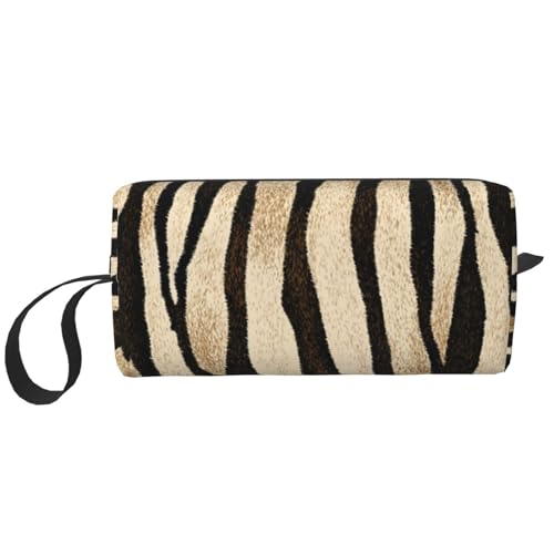 Tigerhautmuster, Make-up-Tasche, Kosmetiktasche, tragbare Reise-Kulturtasche, Make-up-Tasche, Organizer von NIHAPUDW