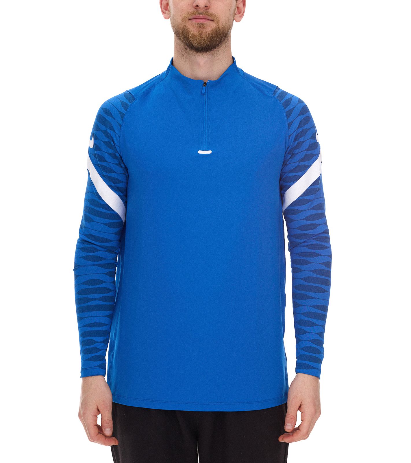 NIKE Strike 21 Dry Drill Longsleeve Herren Trainings-Pullover mit Half-Zip Sport-Troyer mit Dry-Fit Langarm-Shirt CW5858-463 Blau NIKE Strike 21 Dry Drill Longsleeve Herren Trainings-Pullover mit Half-Zip Sport-Troyer mit Dry-Fit Langarm-Shirt CW5858-463 Blau von NIKE