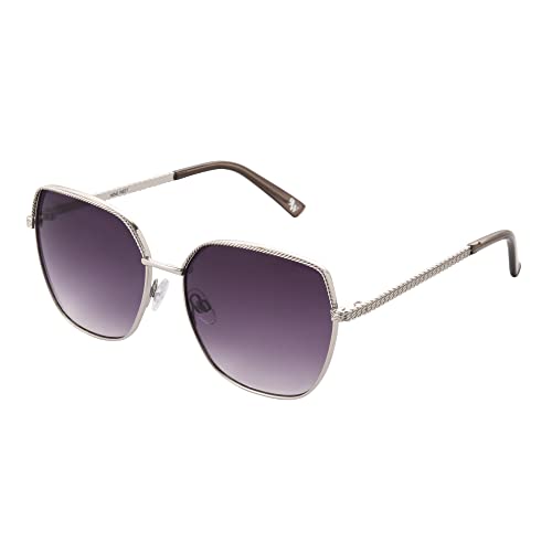 NINE WEST Damen Cheri Sonnenbrille, Silber, 59 mm von NINE WEST