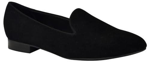 Nine West Damen Renold Flacher Slipper, Black Suede 003, 40 EU von NINE WEST