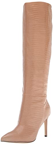 Nine West Damen Richy Kniehohe Stiefel, Light Tan Lizard, 40 EU von NINE WEST